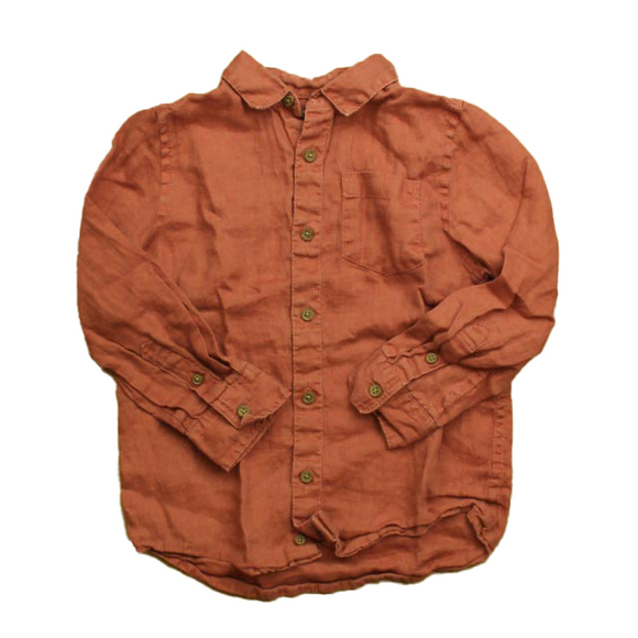 Monoprix Other - Monoprix Boys Rust Button Down Long Sleeve size: 5T